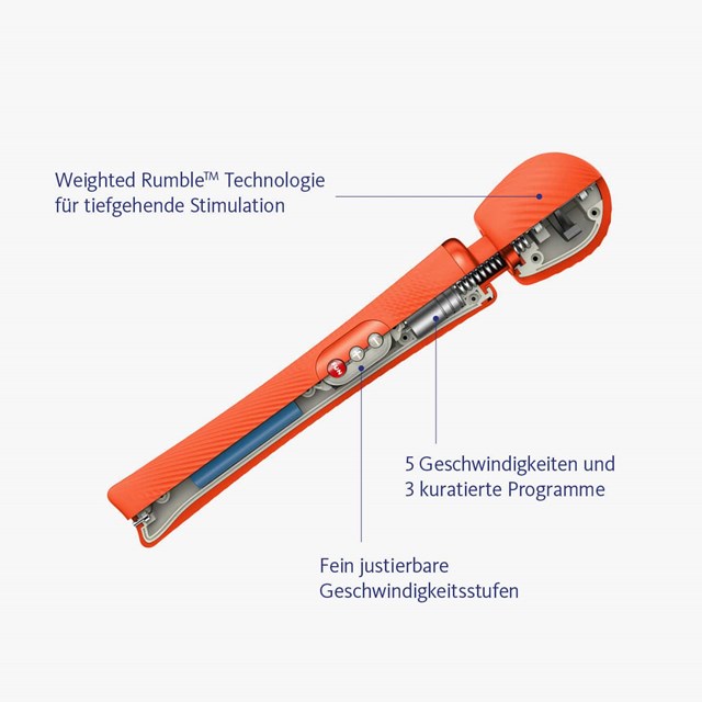VIM VIBRATING WAND - SUNRISE ORANGE