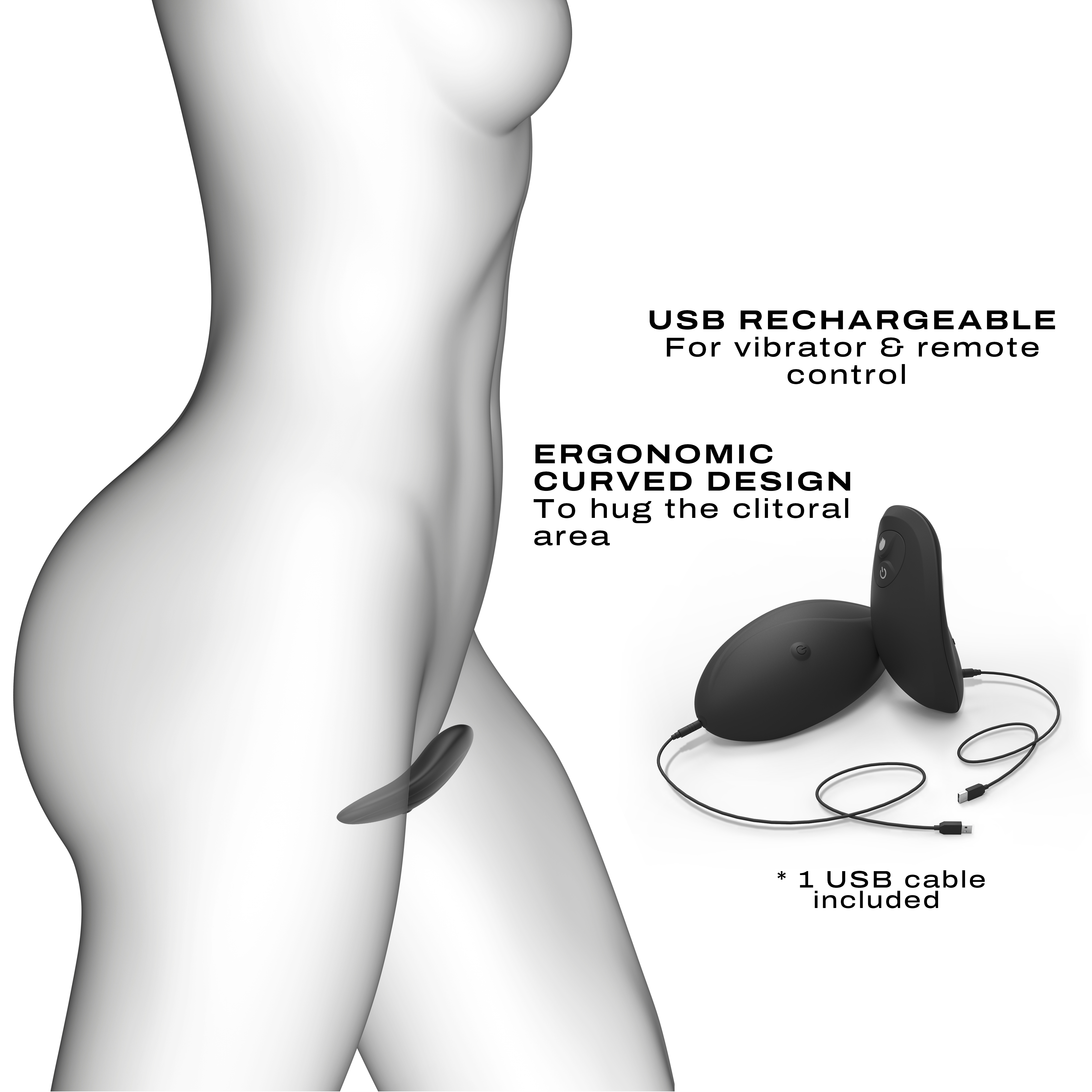 Discreet Vibe - Truse med Vibrator - Medium