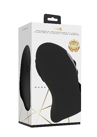 Hana - Pulse Wave Finger Vibrator - Black