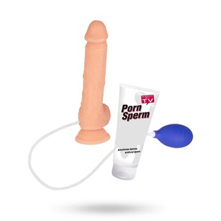 Viking Cock 15.5cm Sprutedildo + You2toys Porn Fake Sperm 250 Ml