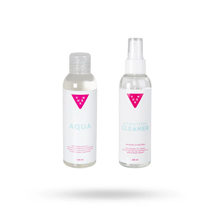 Vuxen Aqua Glidemiddel & Toy Cleaner 2x150ml