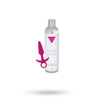 Kit Med Inya Prince Small - Analplugg Rosa & Vuxen Aqua Anal Glidemiddel 300 Ml