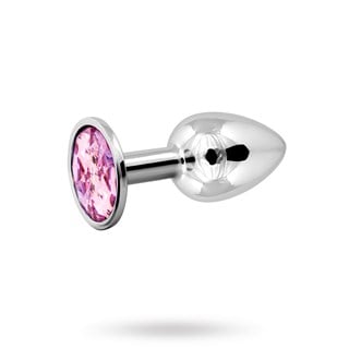 Metal Plug Small - Silver/pink