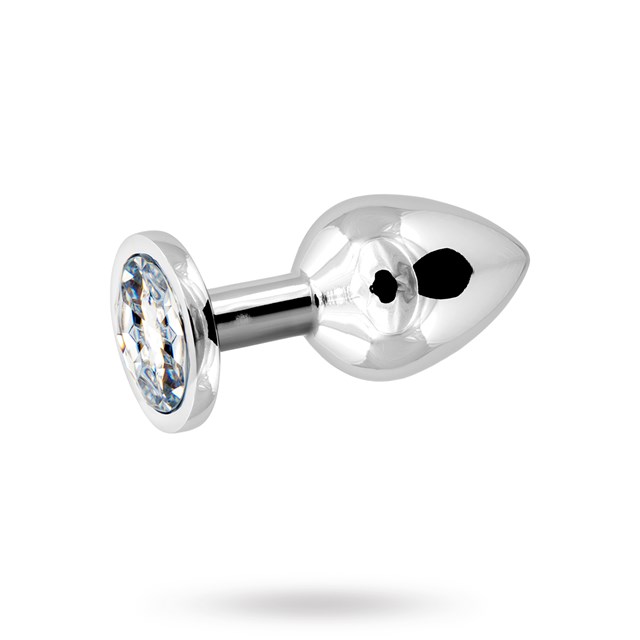 Metal Plug Medium - Silver/Clear