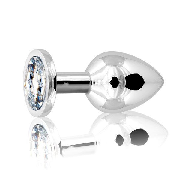 Metal Plug Medium - Silver/Clear