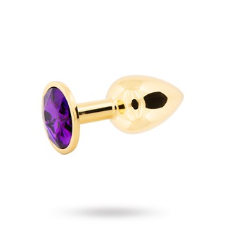 Metal Plug Small - Gold/purple