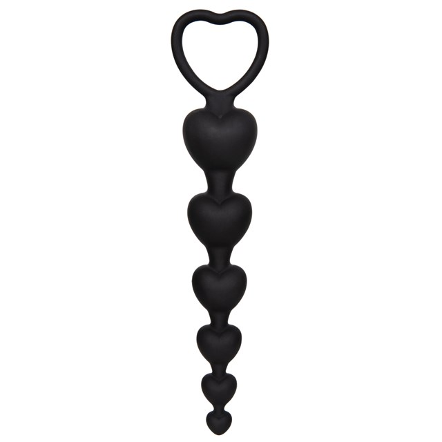 Black Silicone Anal Beads