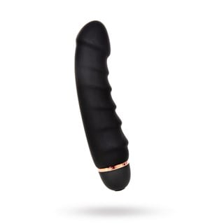 Black Amazing Ribbed Vibrator