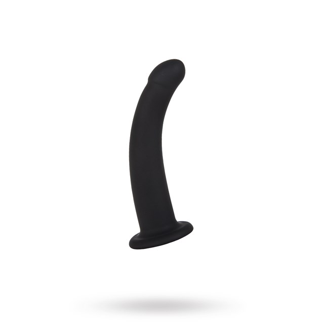 Black Silicone Semi Realistic Dildo - Small