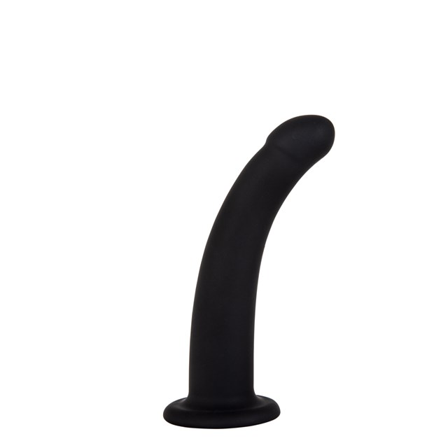 Black Silicone Semi Realistic Dildo - Small