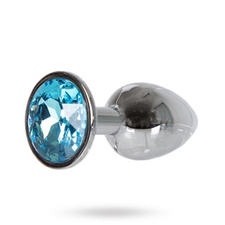 Metal Plug Small - Silver/blue