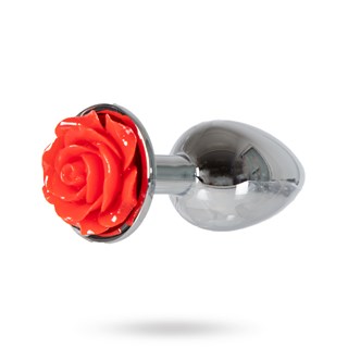 Metal Plug Small - Red Rose