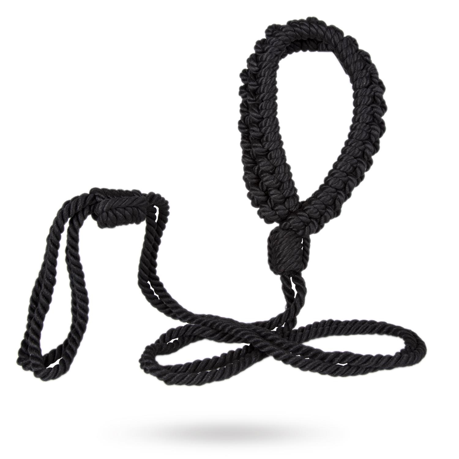 HÅNDFLETTET SHIBARI TAU - HALSBÅND & KOBBEL