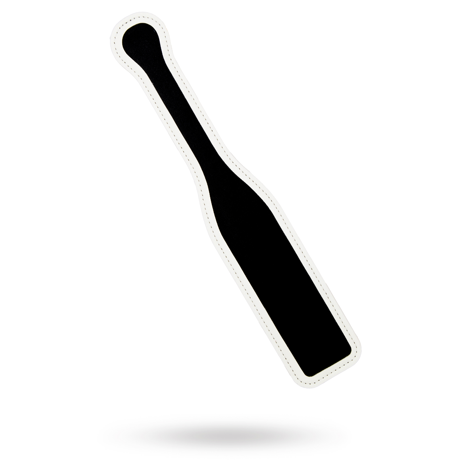 Glow-in-the-Dark Paddle Vegansk Lær - Hvit/Svart