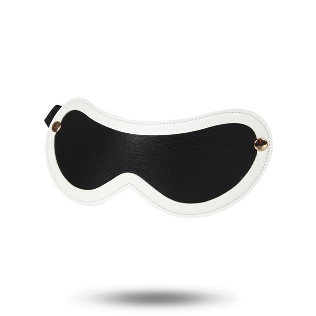 Glow-in-the-Dark Øyemaske - Hvit/Svart
