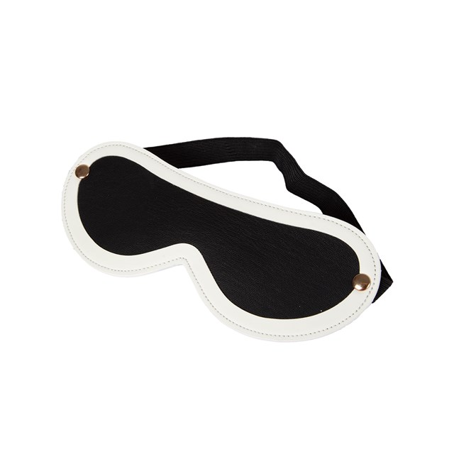 Glow-in-the-Dark Øyemaske - Hvit/Svart