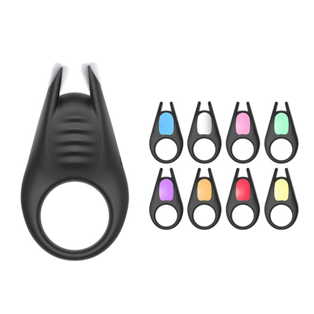 Colorful Light Fjernstyrt Penisring med Klitorisstimulator