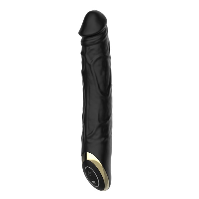 Realistisk Vibrerende Dildo 16 cm - Svart