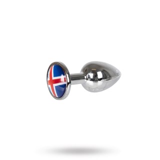 Analplugg Med Islands Flagg - Small 6 Cm