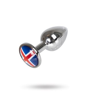 Analplugg Med Islands Flagg - Medium 7 Cm