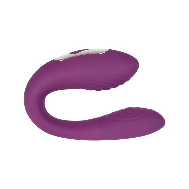 Oppladbar Parvibrator med Trådløs Fjernkontroll - Lilla