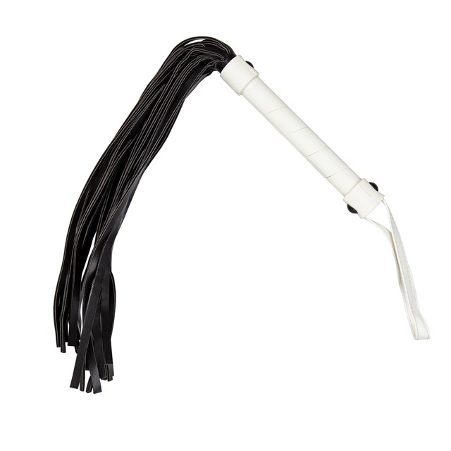 Glow-in-the-Dark Flogger - Hvit/Svart/Gull