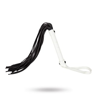 Glow-in-the-dark Flogger - Hvit/svart/gull