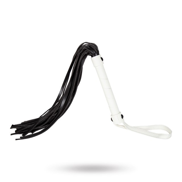 Glow-in-the-Dark Flogger - Hvit/Svart/Gull