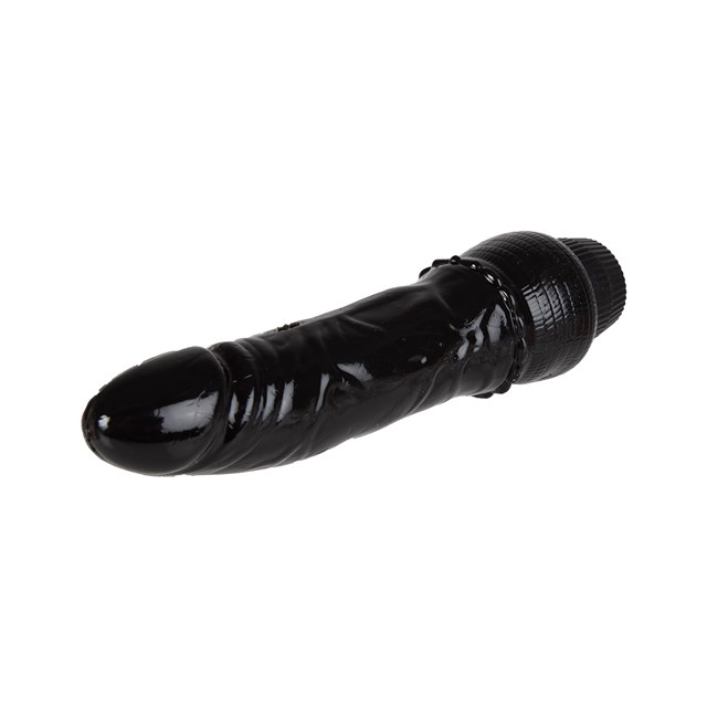 20cm Realistic Vibrating Dong - Svart