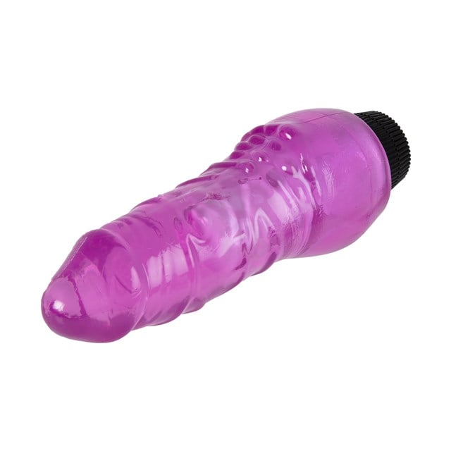 18cm Realistic Vibrating Dong with Clitoris Stimulation - Lilla