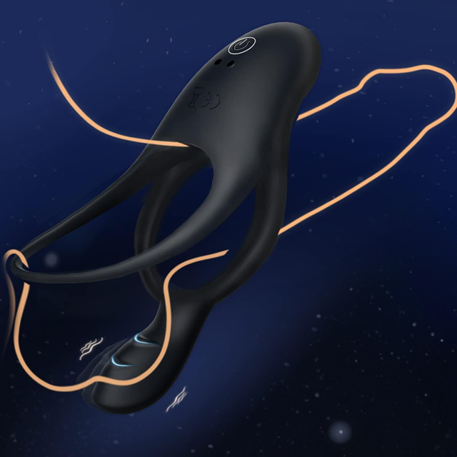 Vibrating Cock Ring with Clitoral Vibrator