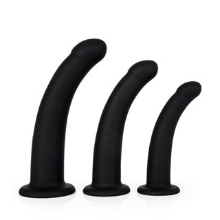Set Silicone Semi Realistic Anal Dildos - 3 Pcs