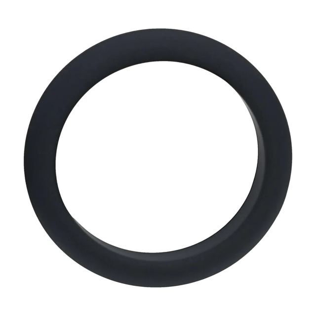 Wide O Silicone Cockring - L - 42mm - Black