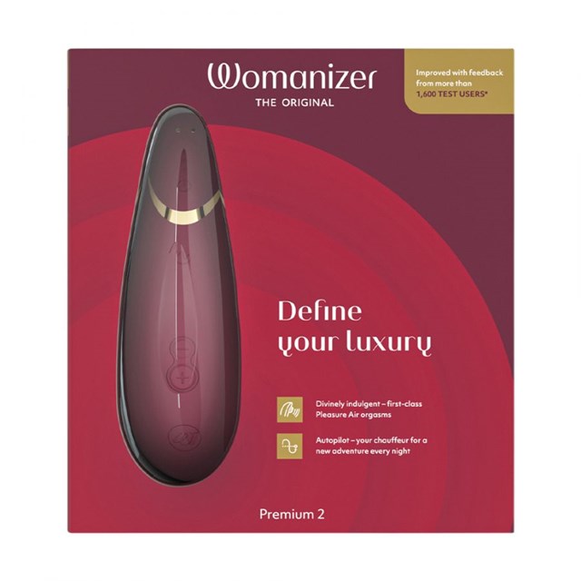 Womanizer Premium 2 Klitorisstimulator - Red/Gold
