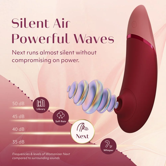 Womanizer Next 3D Pleasure Air Stimulator Bordeaux