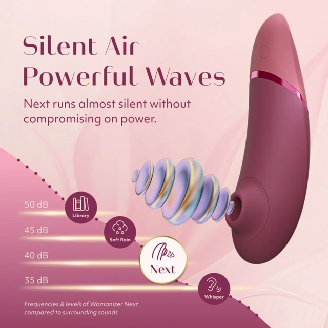 Womanizer Next 3D Pleasure Air Stimulator Dusky Pink