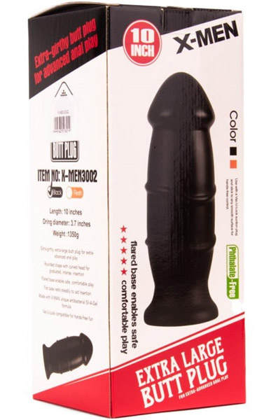 X-Men Butt Plug Black 25 cm
