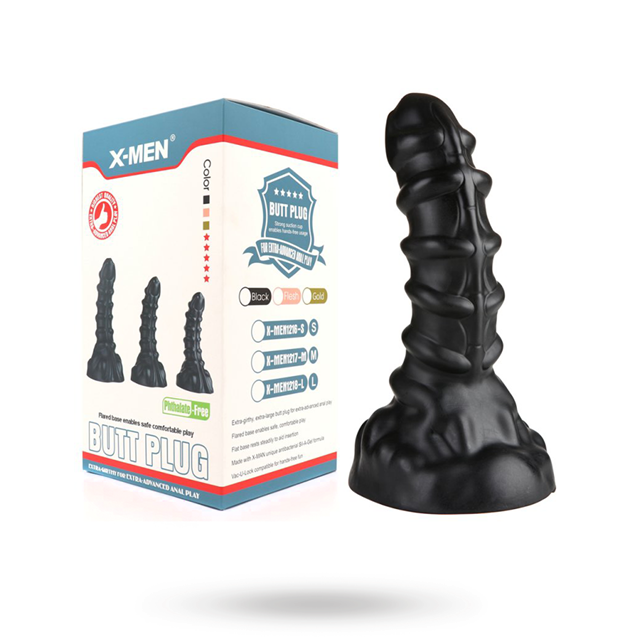 X-Men Ribbed Anal Dildo M 22.5 cm