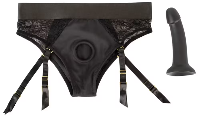 Strap-on Set - Suspender briefs & dildo