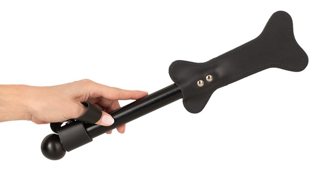 Leather Paddle Dog bone