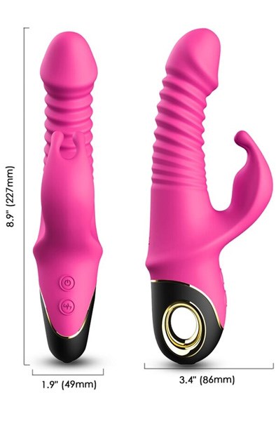 Zing Vibrating Rabbit Dildo 22,5 cm