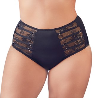 Briefs With Lace & Gold Details