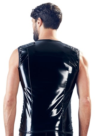 Biker Vinyl Shirt For Men