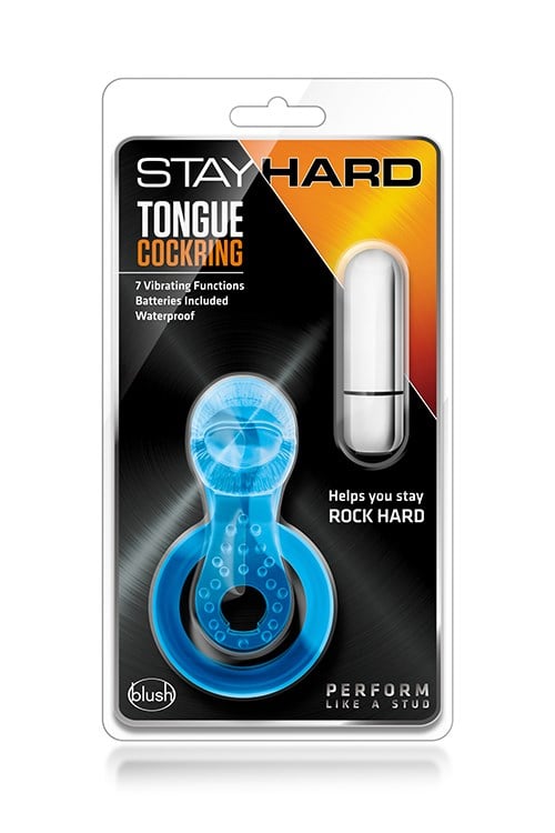 Stay Hard Tongue Blue C-ring