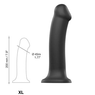 Bøybar Dildo Dual Density Xl - 20 Cm