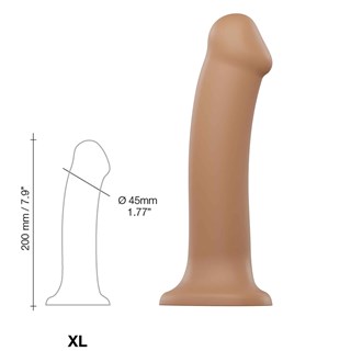 Bøybar Dildo Dual Density Xl - 20 Cm