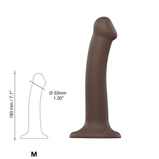 Bøybar Dildo Dual Density Medium - 18 Cm