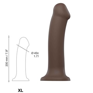 Bøybar Dildo Dual Density Xl - 20 Cm