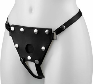 Black Adjustable Strap-on Harness