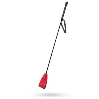 & Let It Sting - Red Leather Riding Crop